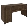 Mesa para Escritório ou Escrivaninha 1,36m com 3 Gavetas Várias Cores Me4102 Tecno Mobili - Nogal - 4