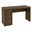 Ver imagem 2 de Mesa para Escritório ou Escrivaninha 1,36m com 3 Gavetas Várias Cores ME4102 Tecno Mobili - Nogal