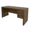 Ver imagem 2 de Mesa para Escritório Engrossurada 1,55m 3gav Me4113 Tecno Mobili - Nogal