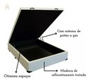 Ver imagem 2 de Base Box Baú Casal 1,38 X 1,88 Lacrado Chapa Compensado - Branco
