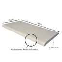 Ver imagem 3 de Borda Atérmica Peito de Pombo 50x25x2,3x1,5cm Salinas Branca - Areia de Quartzo Ind. Cimentícia