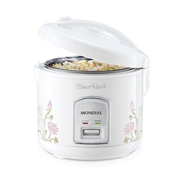 Panela Elétrica Mondial Bianca Rice 4 NPE-05 5 Xícaras 400W 220V - 1