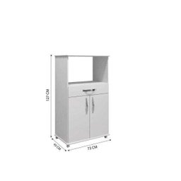 Balcão de Cozinha 2 Portas 1 Gaveta 1 Prateleira Conquista Arte Móveis - 4