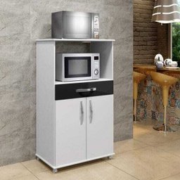 Balcão de Cozinha 2 Portas 1 Gaveta 1 Prateleira Conquista Arte Móveis - 6