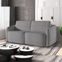 Ver imagem 2 de Sofá Cama para Sala de Estar 3 Lugares 236cm Montserrat K01 Bouclê Cinza - Lyam Decor