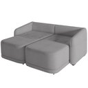 Ver imagem 6 de Sofá Cama para Sala de Estar 3 Lugares 236cm Montserrat K01 Bouclê Cinza - Lyam Decor