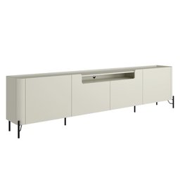 Rack para Tv 260cm com 4 Portas Lisas 100% Mdf Pés em Metal - 1