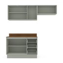Ver imagem 3 de Cozinha Completa Koya 6 Portas 3 Gavetas Verde Oliva - Politorno
