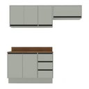 Ver imagem 2 de Cozinha Completa Koya 6 Portas 3 Gavetas Verde Oliva - Politorno