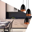 Ver imagem 2 de Pendente Vegas Aluminio Triplo Preto/Cobre sala cozinha