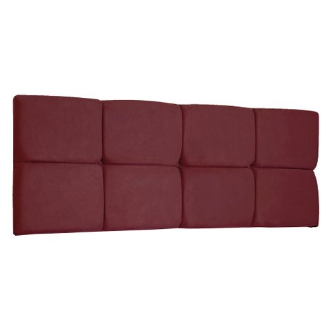 Cabeceira Painel Casal 1,40m Nina Suede Marsala - Pallazio
