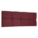 Ver imagem 1 de Cabeceira Painel Casal 1,40m Nina Suede Marsala - Pallazio