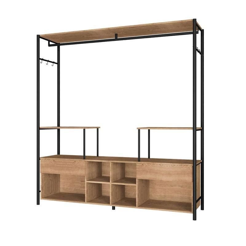 Guarda Roupa Closet Casal Barcelona Preto Demolição - Artefamol ...