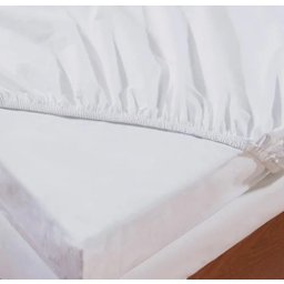 Lençol Casal Com Elástico 140cm X 190cm Cama Normal - branco - 4