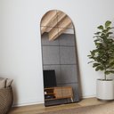 Ver imagem 1 de Espelho Decorativo Vertical 72cm Mdf Dalla Costa Casa Lar Cor:preto Fosco