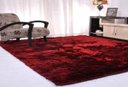 Ver imagem 1 de Tapete Felpudo para Sala e Quarto Casa Dona 100x150cm Vermelho