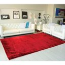 Ver imagem 2 de Tapete Felpudo para Sala e Quarto Casa Dona 100x150cm Vermelho