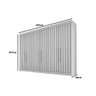 Guarda Roupa Casal 6 Portas Ripadas e 6 Gavetas Potente Off White - Europa - 2