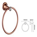 Ver imagem 6 de Kit Acessórios para Banheiro Lavabo 3 Peças Rose Gourmet