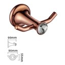 Ver imagem 5 de Kit Acessórios para Banheiro Lavabo 3 Peças Rose Gourmet