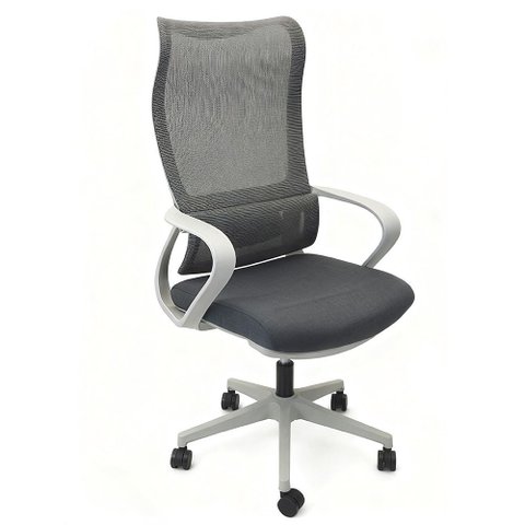 Cadeira de Escritório Diretor Giratória Ergonômica Delicata Cor Cinza - Sallar Home