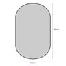 Espelho Oval 60x40cm com Moldura Preto - 2