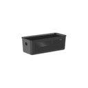 Ver imagem 1 de Cesto Flow com Tampa 27x12x13cm Preto Fechado Martiplast