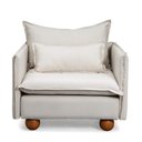 Ver imagem 3 de Poltrona com Pé Bolinha Sôma CabeCasa MadeiraOriginals