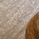 Ver mais imagens de Tapete Artesanal Redondo Boho Peludo Dupla Face Caramelo 2,5 m
