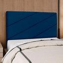 Ver imagem 2 de Cabeceira Casal 140 Cm com Frame Cristal Suede Azul Marinho Artte