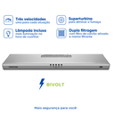 Ver imagem 2 de Depurador de Ar Exaustor 80 Cm Parede para Cozinha Prata Bivolt Colormaq