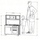 Ver imagem 6 de Kit Cozinha Infantil Pia Fogão Microondas - Rosa Bebê