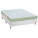 Ver imagem 1 de Cama Box Casal Colchão Espuma D33 Castor Sleep Max + Base CRC Courano White(138x188)