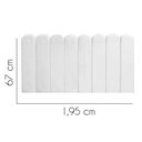 Ver imagem 2 de Painel Estofado Luxo Nuvem Alanis 195cm King Size para Cama Box Corino Branco - Gat Magazine