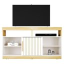 Ver imagem 1 de Rack Bancada Eldorado para TV 50" 120cm MDP com Nicho Off White Cinamomo Valdemóveis