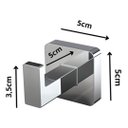 Ver imagem 3 de Cabide Acessório Metal Cromado Liz 4600 C27 - Fani:cromado