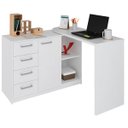 Ver imagem 1 de Mesa Articulada Escrivaninha em L Logan Branco