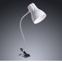 Luminária De Mesa Estudo Escritório Presilha Garra Articulada Spiralle E27 Bivolt:Branca - 2