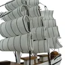 Escultura Decorativo de Madeira Barco Branco e Preto decora o seu Ambiente - 24x5,5cm - 6