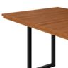 Mesa Paonanda Itália 120x75 Eucalipto Ripado - Preto - 2