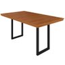 Mesa Paonanda Itália 120x75 Eucalipto Ripado - Preto - 1