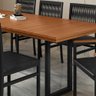 Mesa Paonanda Itália 120x75 Eucalipto Ripado - Preto - 5