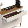 Aparador Buffet 3 Portas Balcão Multiuso com Gaveta Off White Freijó - 4