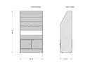 Ver imagem 4 de Organizador com Livreiro Infantil Raíssa 100% MDF (Crianças)