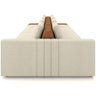Sofá Ilha com Puff para Sala Living 465cm Amber M03 Linho Cru Couríssimo Whisky - Lyam Decor - 7