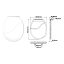 Ver imagem 3 de Assento Tampa para Vaso Sanitário Oval Bellart Compact Bege Durín