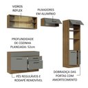Ver mais imagens de Cozinha Completa 270005 Com Armário E Balcão Rustic/Cinza