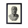Decoração 24x33 Estoica Quadro Filosofo Sêneca P8687 - 1