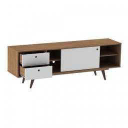 Rack Para TV até 55 Polegadas 1 Porta de Correr Retrô 85  - 6