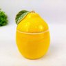 Potiche Limao Siciliano Acucareiro Lemon Amarelo Pote 11x8cm - 2